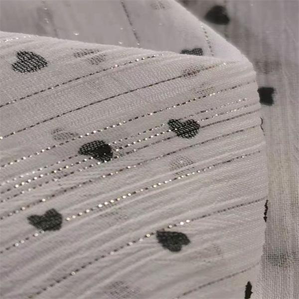 Digital Print Yarn Silver Chiffon Fabric 75dx75d 120gsm
