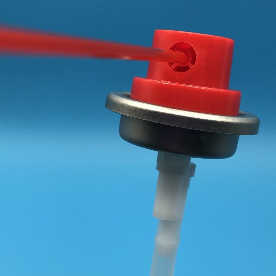 All Direction Spray Valve for Industrial Cleaning Omnidirectional Valve for Aerosol Spray Systems Suitable for Solvent-Based Fluids