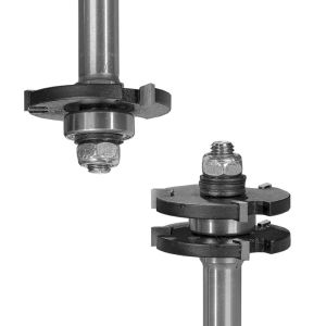 CNC Router Bits Installed Tongue and Groove Bits