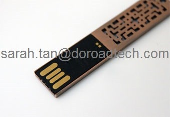 Lifetime Guaranty Ultrathin Metal USB Flash Drive