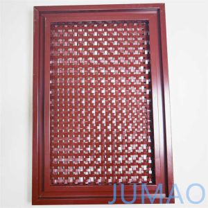 Square Hole Cabinet Door Inserts Metal Wire Mesh ODM