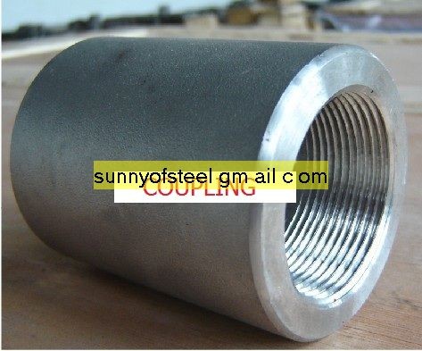 Quality duplex stainless ASTM A182 F904l threaded coupling for sale