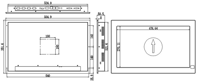 IPPC-2106TW1 21.5 inch Industrial Touch Panel PC / Industri PC Touch