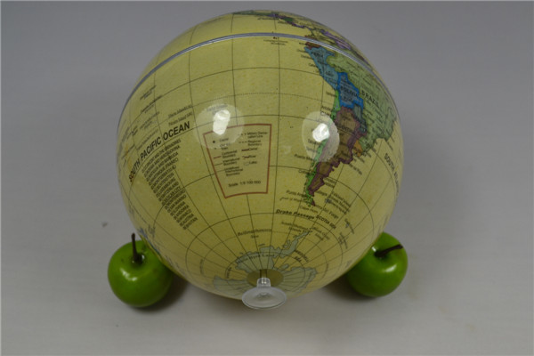 Customized Solar Powered Rotating World Globe Teaching Leaning Toys