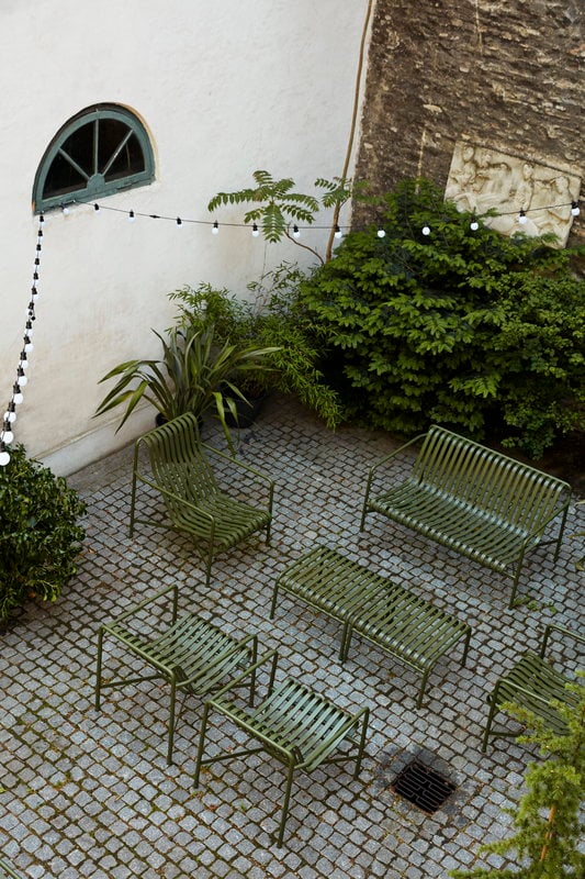 Mail Packing Steel Frame Outdoor Furniture Garden Set Minimalist Style by AJUNION