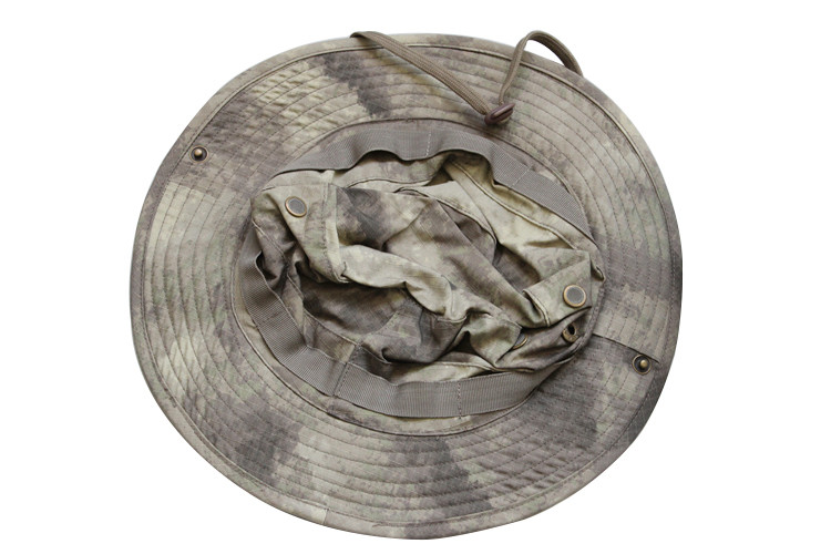 Customizable Military Boonie Cap - Polyester Cotton Tactical Hat Adjustable