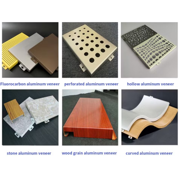 2.5mm Light Weight Building Material Pvdf perforate Aluminum Facade Cladding Veneer Modern Decorative Exterior Paint 3D Curtain Wall Panel