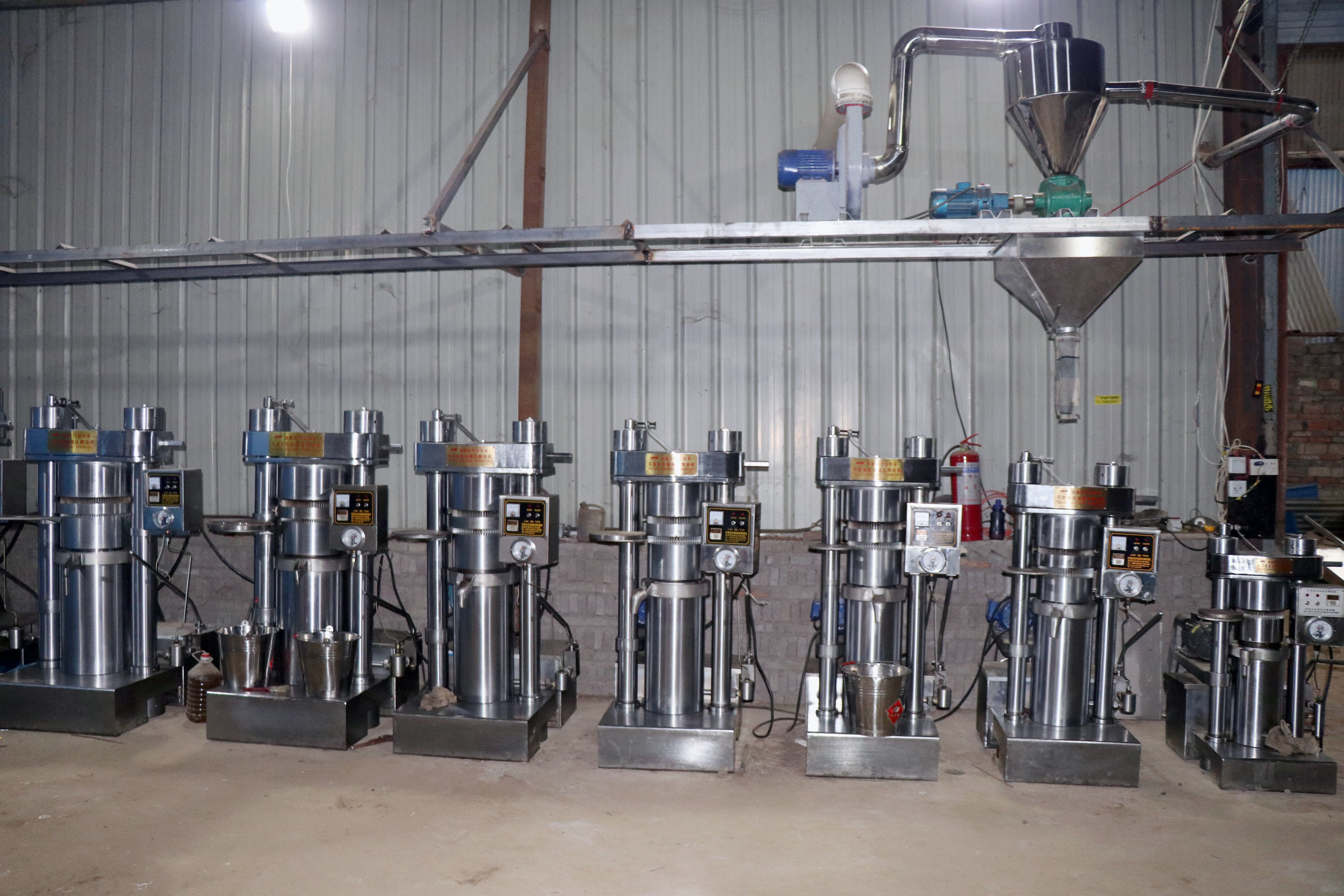 High Efficiency Olive Oil Press Machine / Cold Press Oil Extraction Machine