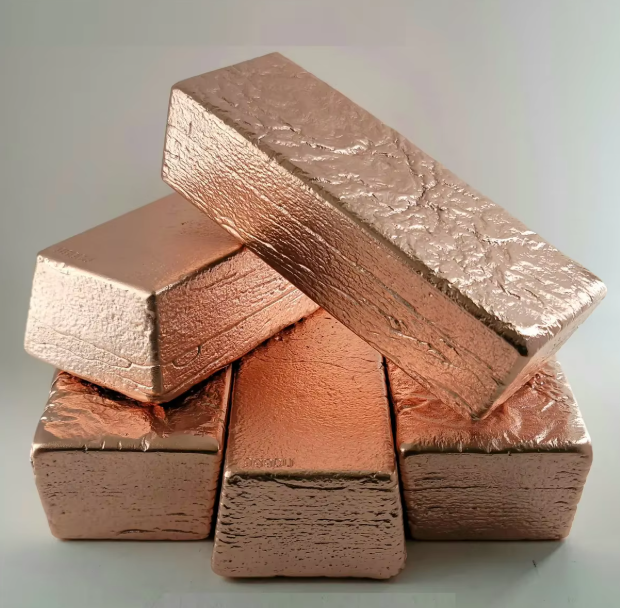 Red Satisfactory Copper Ingot With Smooth Surface For Chemical Industry
