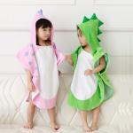 Cotton Cartoon Cloak Children'S Hooded Bathrobe For Beach