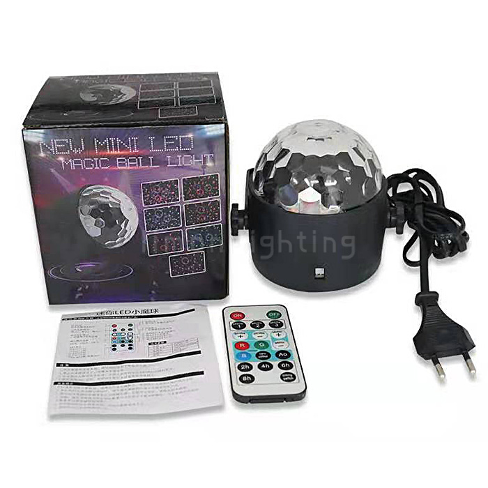 New 6x1W RGBWPO Mini Stage Home Party KTV Disco Car USB Crystal Magic Ball Light