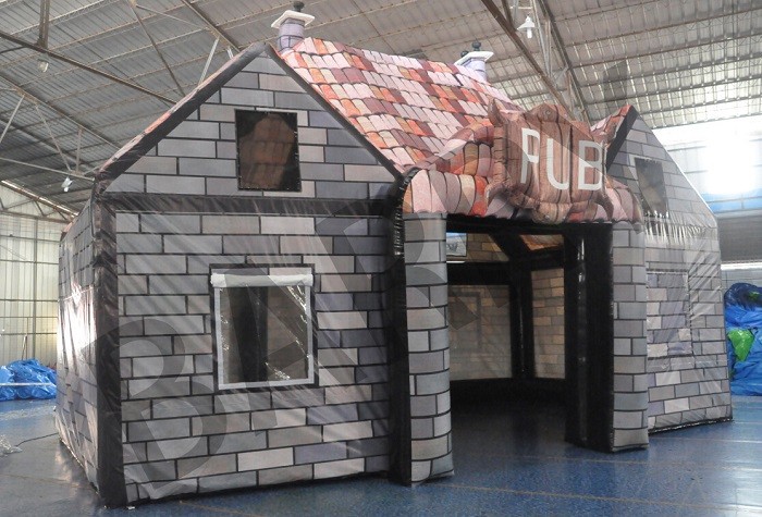 Gray Commercial Inflatable Tent Mobile Portable Inflatable Bar