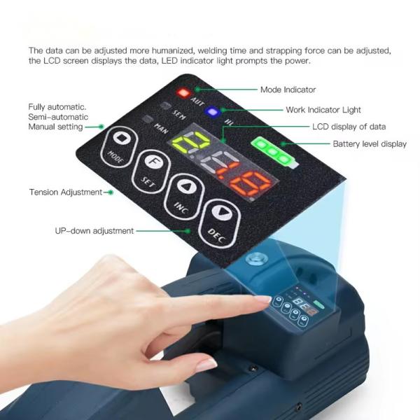 Convenient One-Button Strapping Packer for Restaurant Apply Strap Thickness 0.4-1.2mm