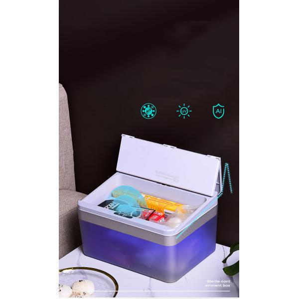 Wide Storage Box Desk Dormitory Office Tissue Box Snack Box Mouth Smart Folding Open Lid Induction Plastic Trash Can