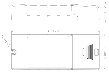Easy-use series 36W NFC programmable led driver DALI2 dimmable led electronic driver output from 500mA to 1100mA