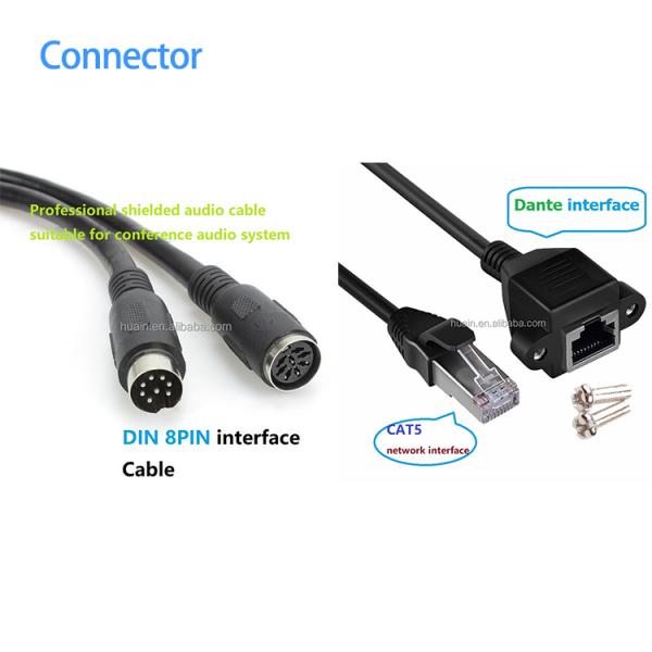 HUAIN Digital Basic Gooseneck Wired Delegate Conference Microphone Console for Audio Visual System