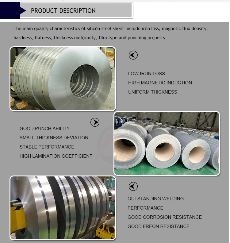 DC51D Grade Alloy CRGO Cold Rolled Grain Oriented Silicon Steel Coil with High Magnetic Flux Density