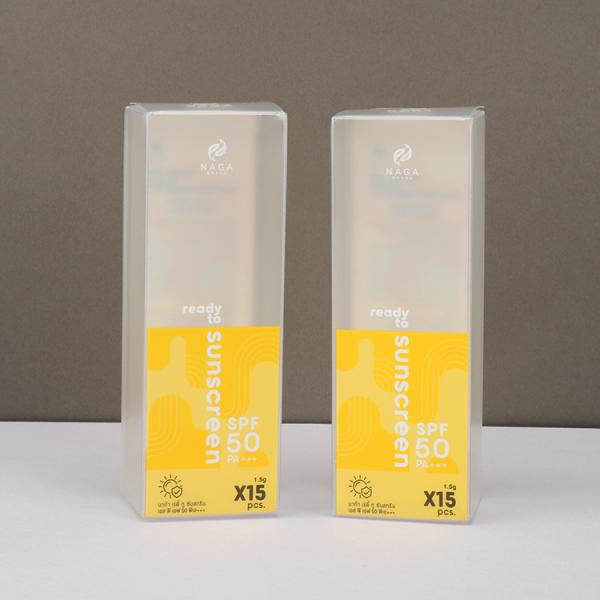 High Quality Custom Cosmetic Skin Care PP Folding Box Packaging Frosted Transparent Plastic Box