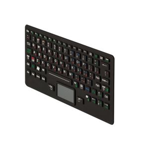 94 Keys IP67 Ruggedized Backlit Silicone Industrial Keyboard With Touchpad
