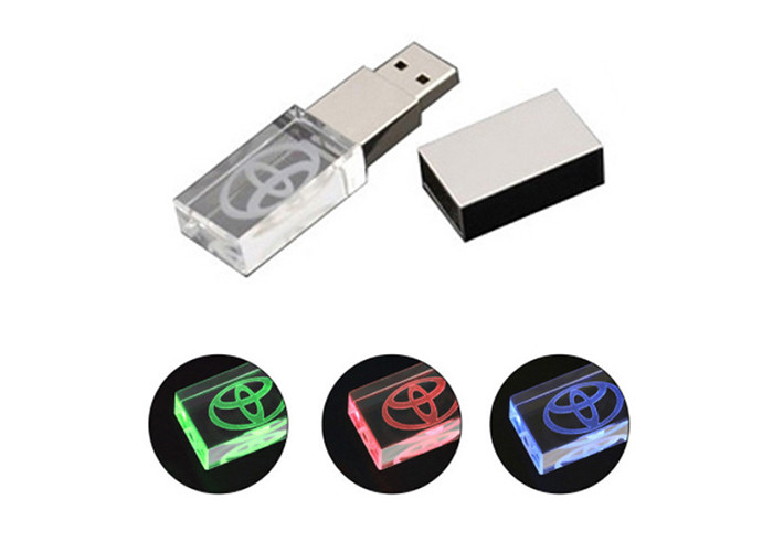 Crystal Material Usb Stick Drive With Laser Engraving Technique Technology