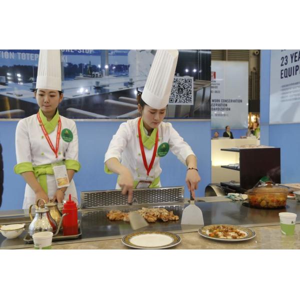 Commercial Teppanyaki Grill Table For Hotel Restaurant Kitchen 8KW