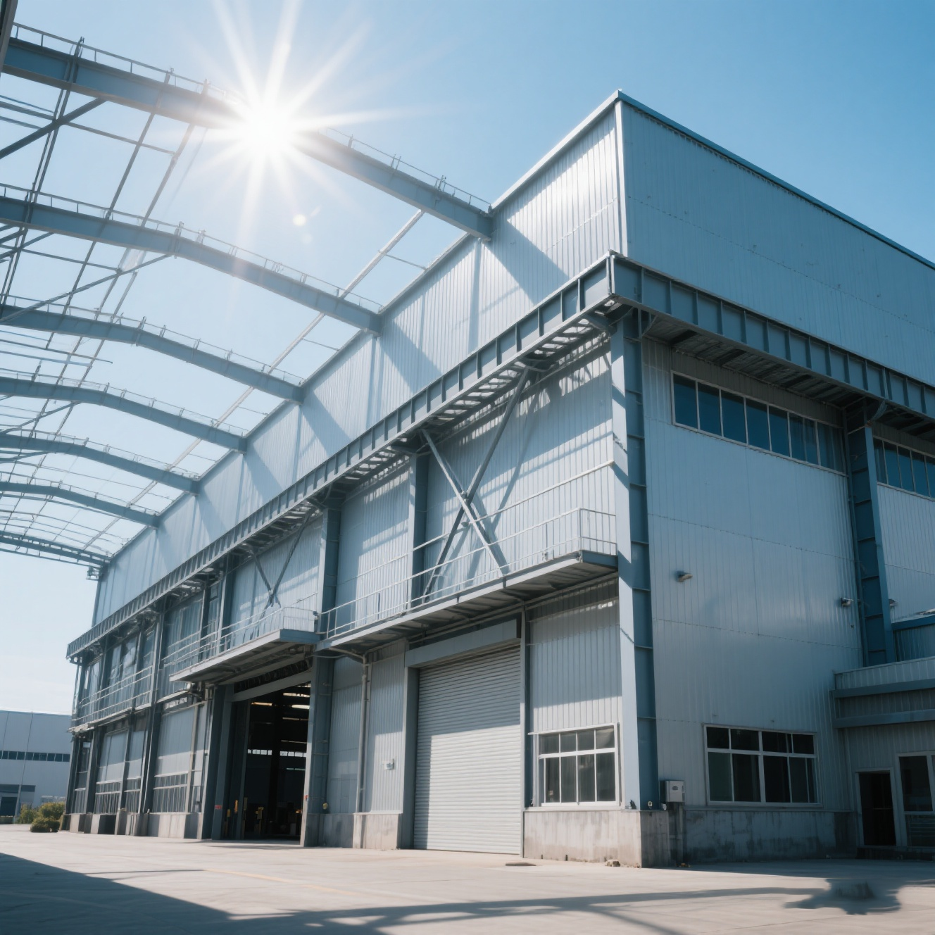 Quality Custom Steel Frame Warehouse with Corrugated Panels for sale