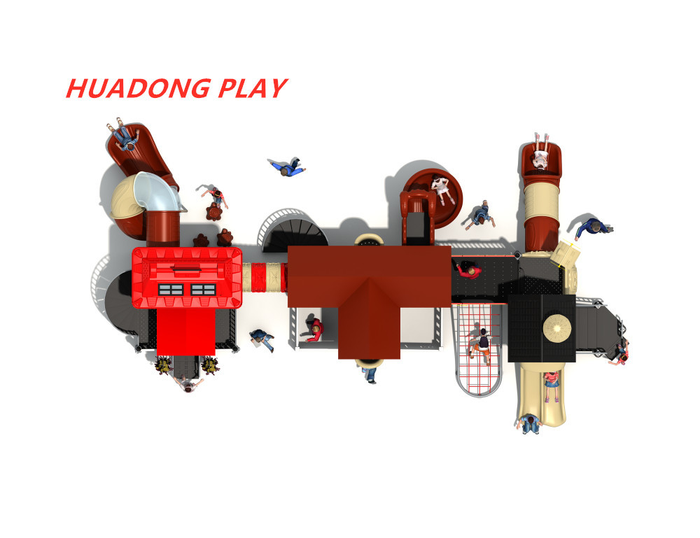 Durable Plastic Children'S Outdoor Playground Slides Equipment For Each Community