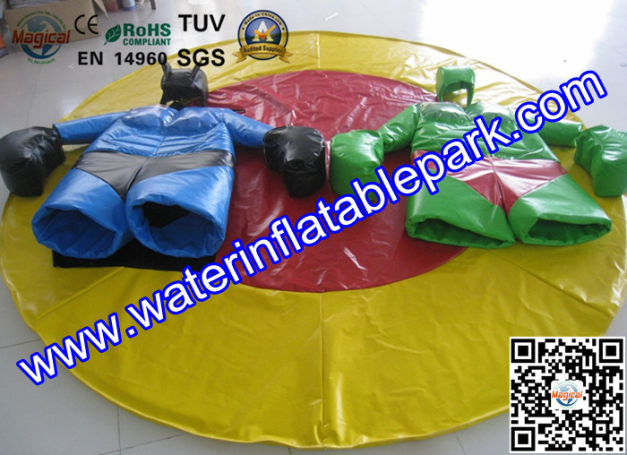 Kids And Adults Inflatable Sumo Wrestling Suits / Foam Padded Sumo Suits