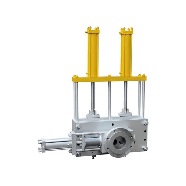180*180 Plastic Screen Changer Continuous Process With Double Flow Channel