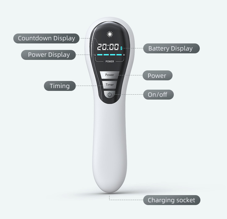 Home Use 808nm 650nm Cold Laser Therapy Device Red Near Infrared Light Therapy