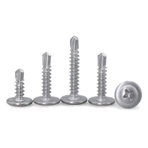 Stainless Steel Phillips Drive Truss Head Self - Drilling Screws For Metal