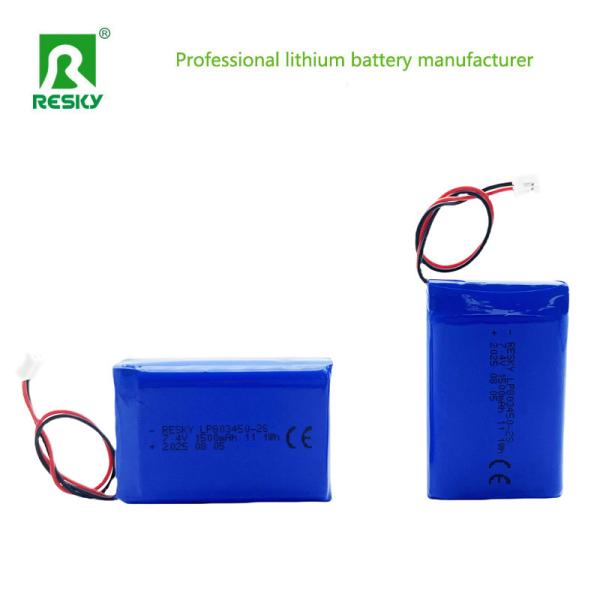 Power Lithium Polymer Battery Pack 803450 2S 7.4V 1500mAh 11.1wh Rechargeable Lithium Ion Cell