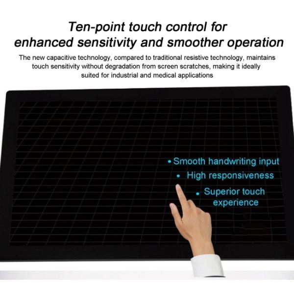 17 inch OEM TFT Rear-mount Aluminum Alloy Industrial Control Computer IP65 Open Frame Embedded Industrial Vertical Touchscreen Monitor Panel Pc