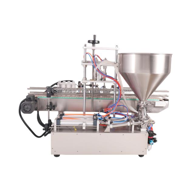 High Speed Automatic Cosmetic Cream Filling Machine Tomato Sauce Filling Machine Peanut Butter Filler with Conveyor