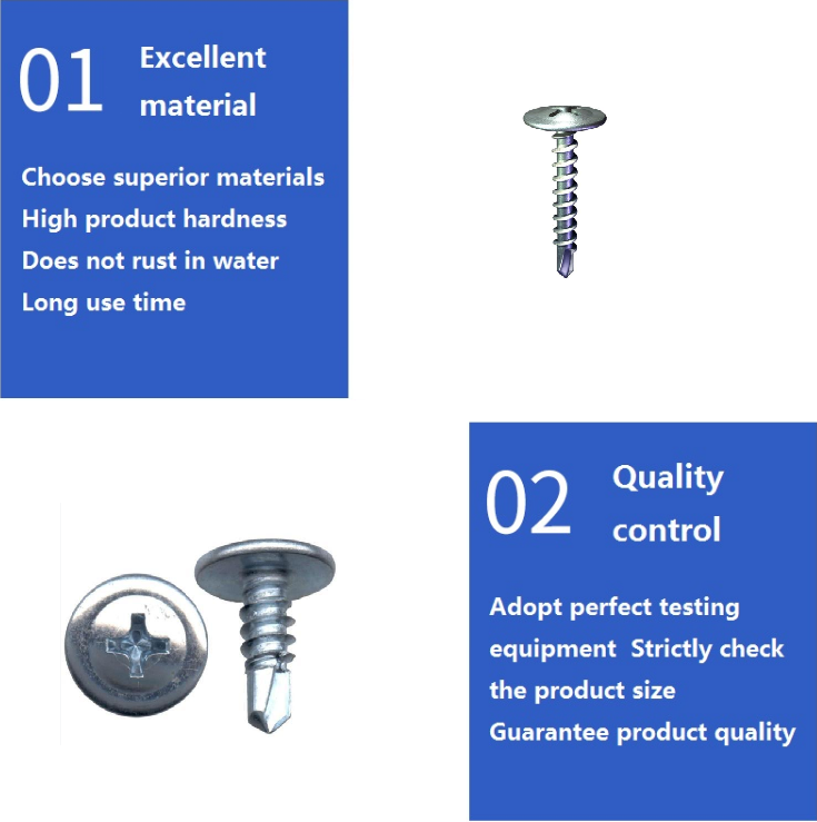 Carbon/Stainless Steel Truss Head Self-Drilling Screw from Factories with DIN Standard