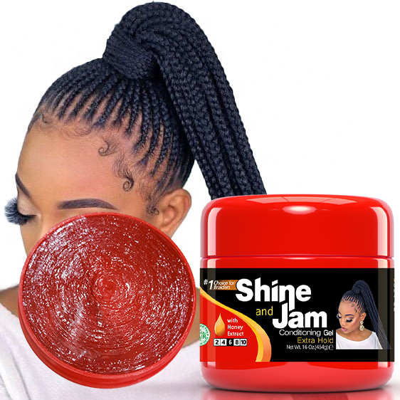 Private Label Hair Styling Gel Super Hold Braiding Gel Red Edge Control for Salon