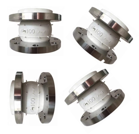 High-quality JIS 5K SS316 food grade flanged rubber expansion joint