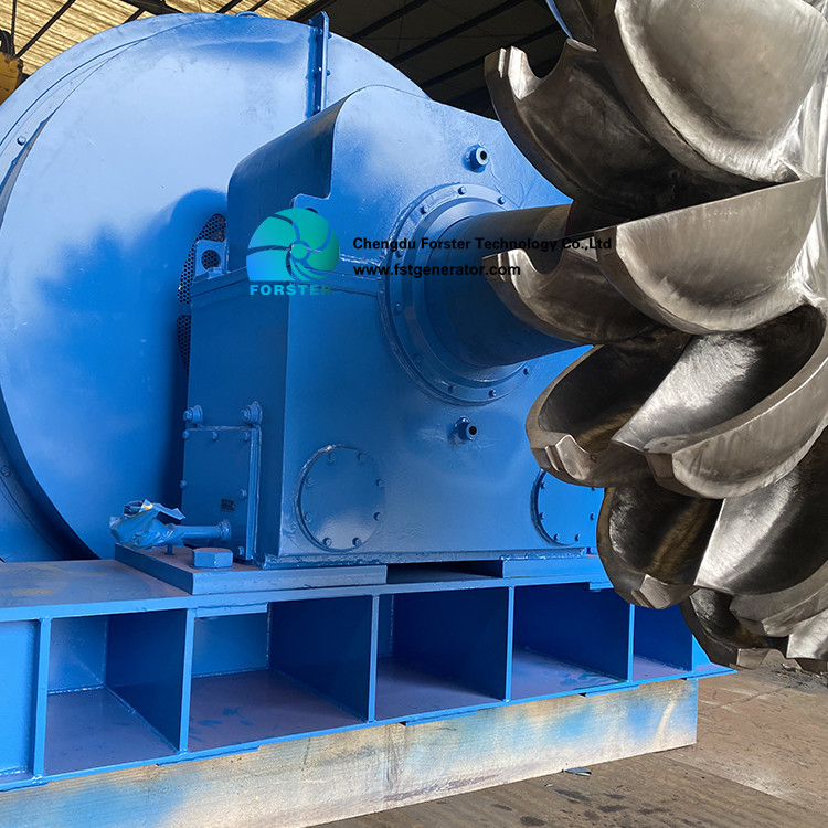 Horizontal Hydro Impulse Impact Pelton Turbine With Pelton Wheel 400ke To 1500kw