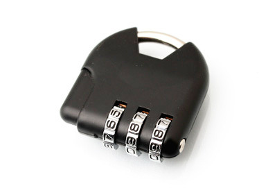 Quality 3 Digit Black Luggage Combination PadLock for sale