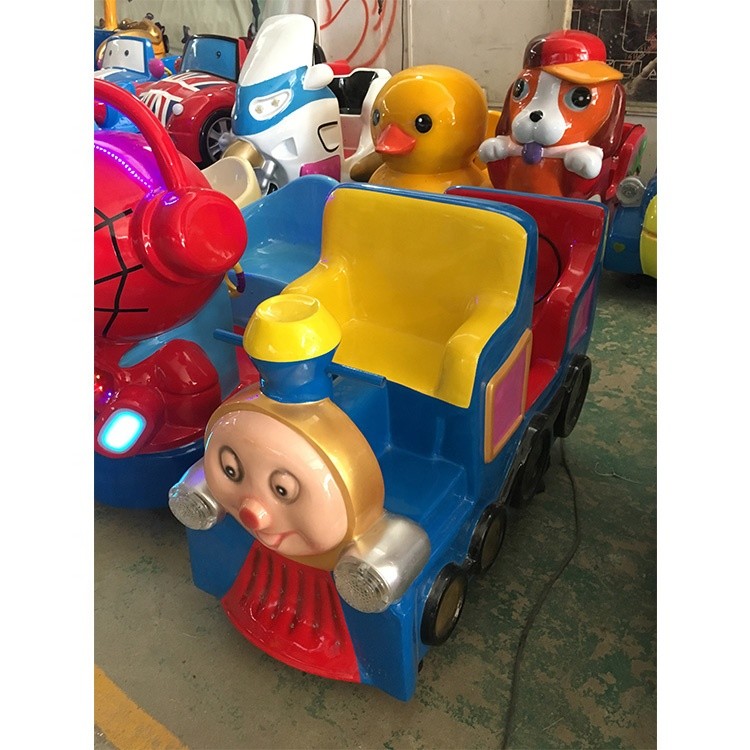 Durable Fiber Glass Kiddie Ride Machines Tomas Train 2 Rides / Amusement Park Machines