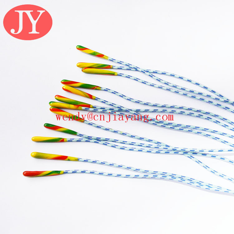 Jiayang aglet small rope dipped aglet injection pvc aglet TPU aglet string rope zipper puller BBP free zipper pull