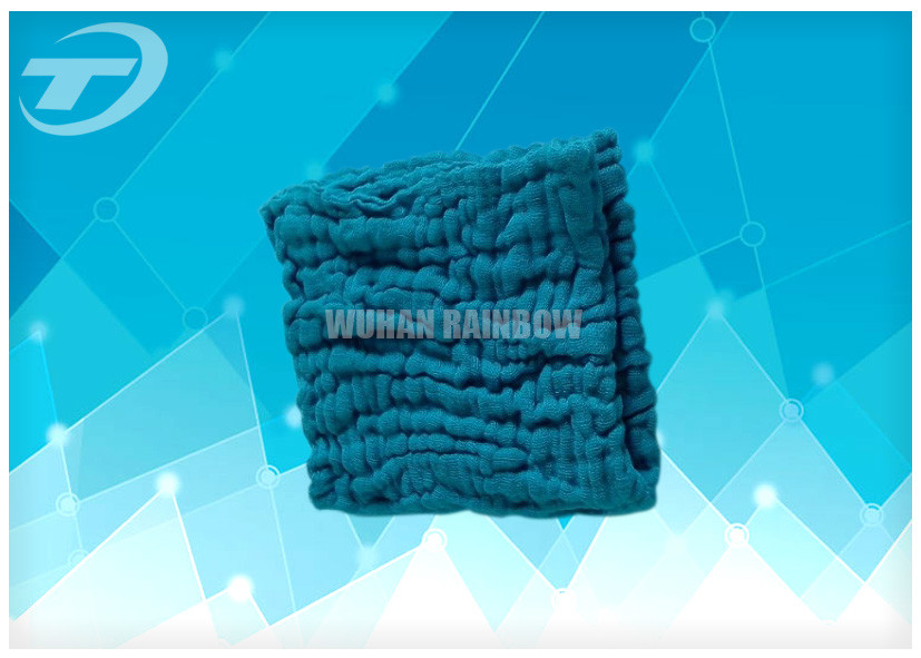 100% cotton Gauze Lap Laparotomy Pad Sponge with X-ray detectable blue loop
