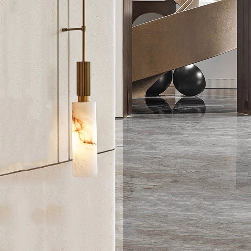 Yellow stone led wall lamp home decorative for project