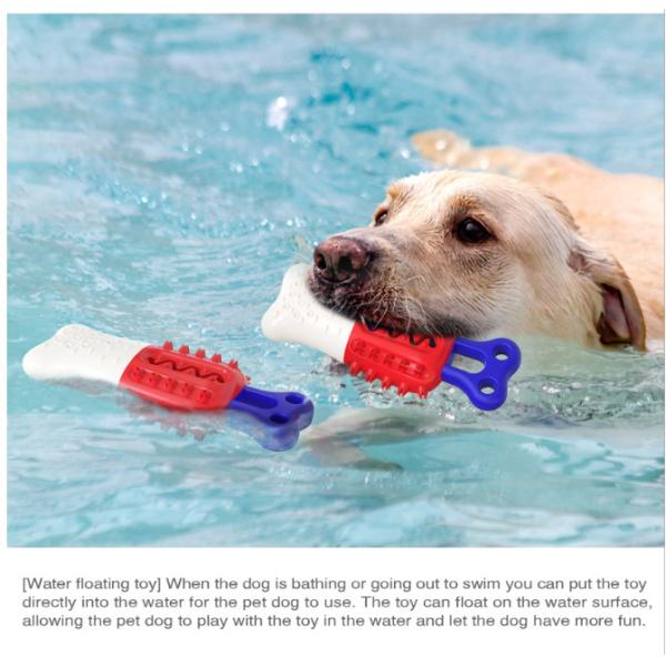 Ice Lolly Dog Chew Toy Brushes Teeth Floatable TPR ABS Material