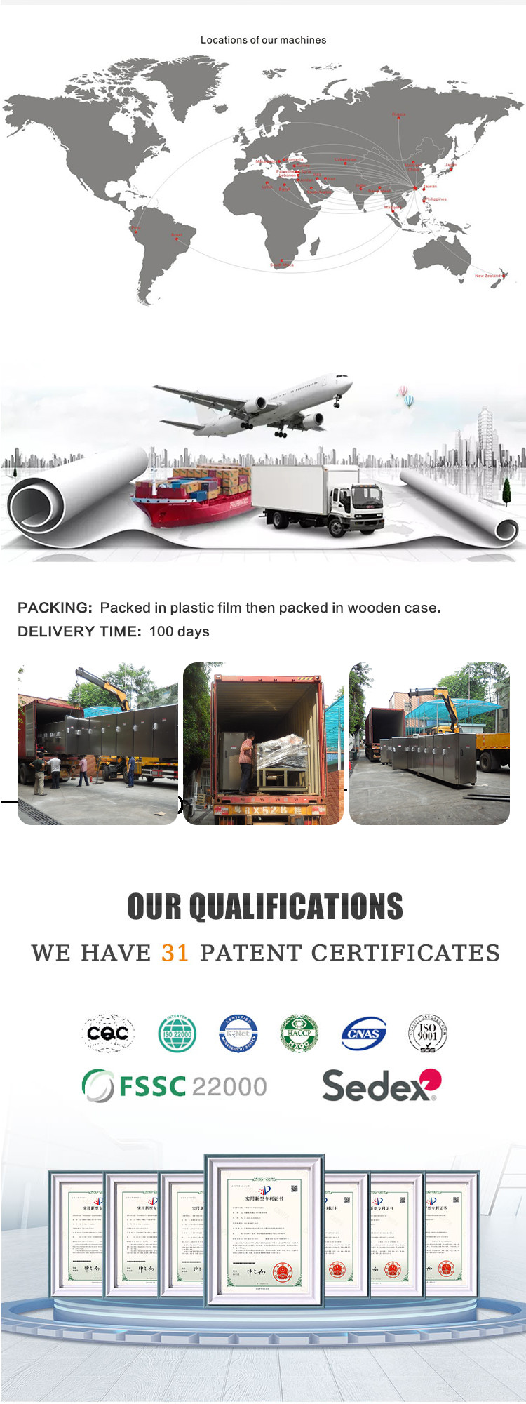 Commercial Baking Electric Marshalling Cooling Conveyor Field Installation