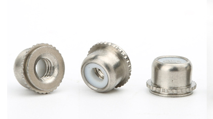 Higher Head Self Clinching M8 Nyloc Nut ZINC PLATED