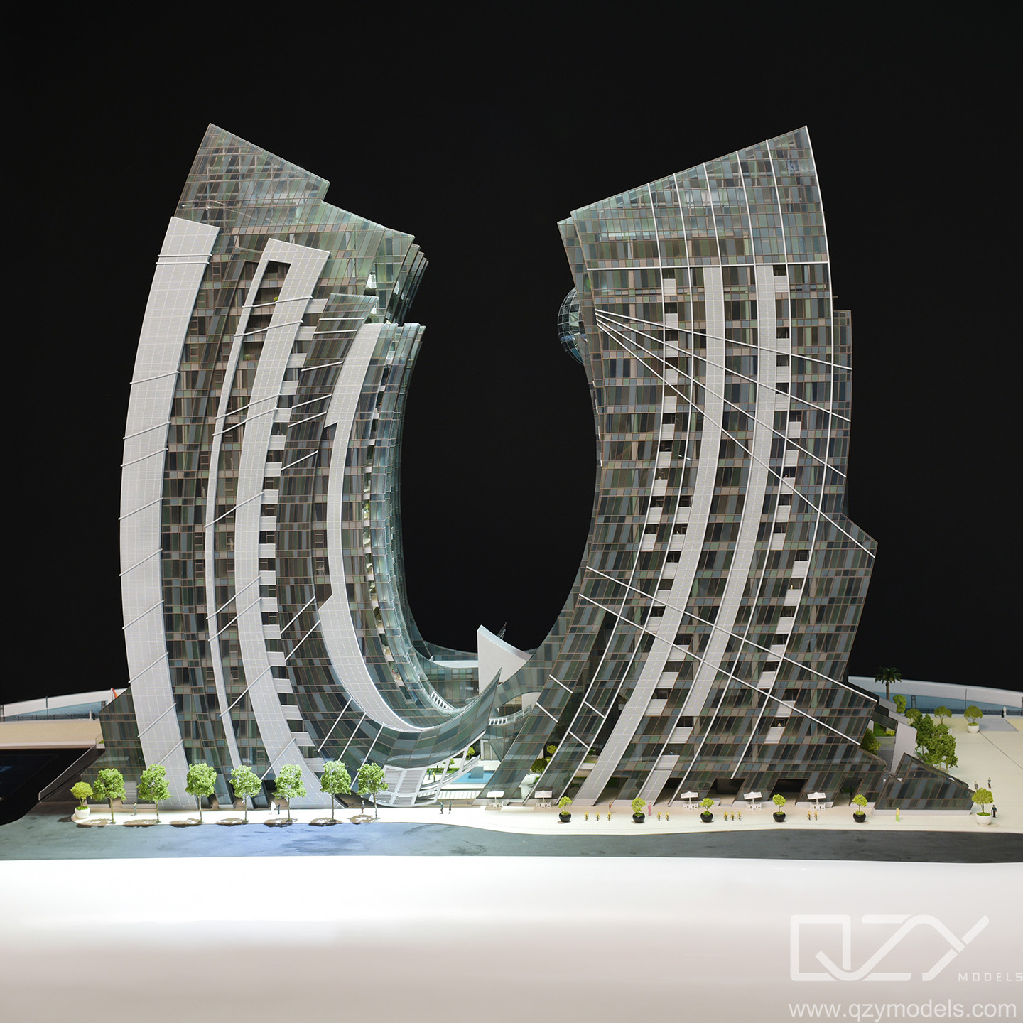DAR GLOBAL Architectural Modeller City 1/100 Pagani Apartments OEM