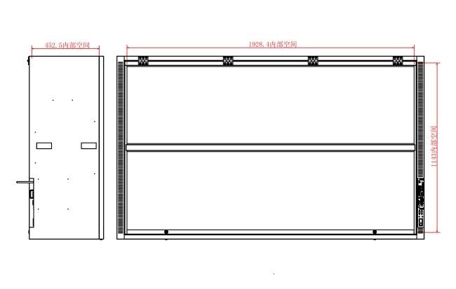 86 Inch Transparent LCD Advertising Box for Large-Scale Brand Visual Communication