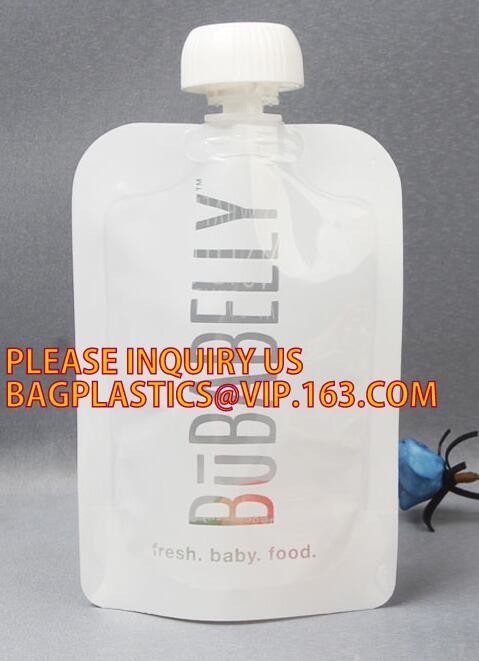 wholesale food pouch zipper bpa free plastic standing up breast baby milk storage bags,200ml double zipper breast milk b
