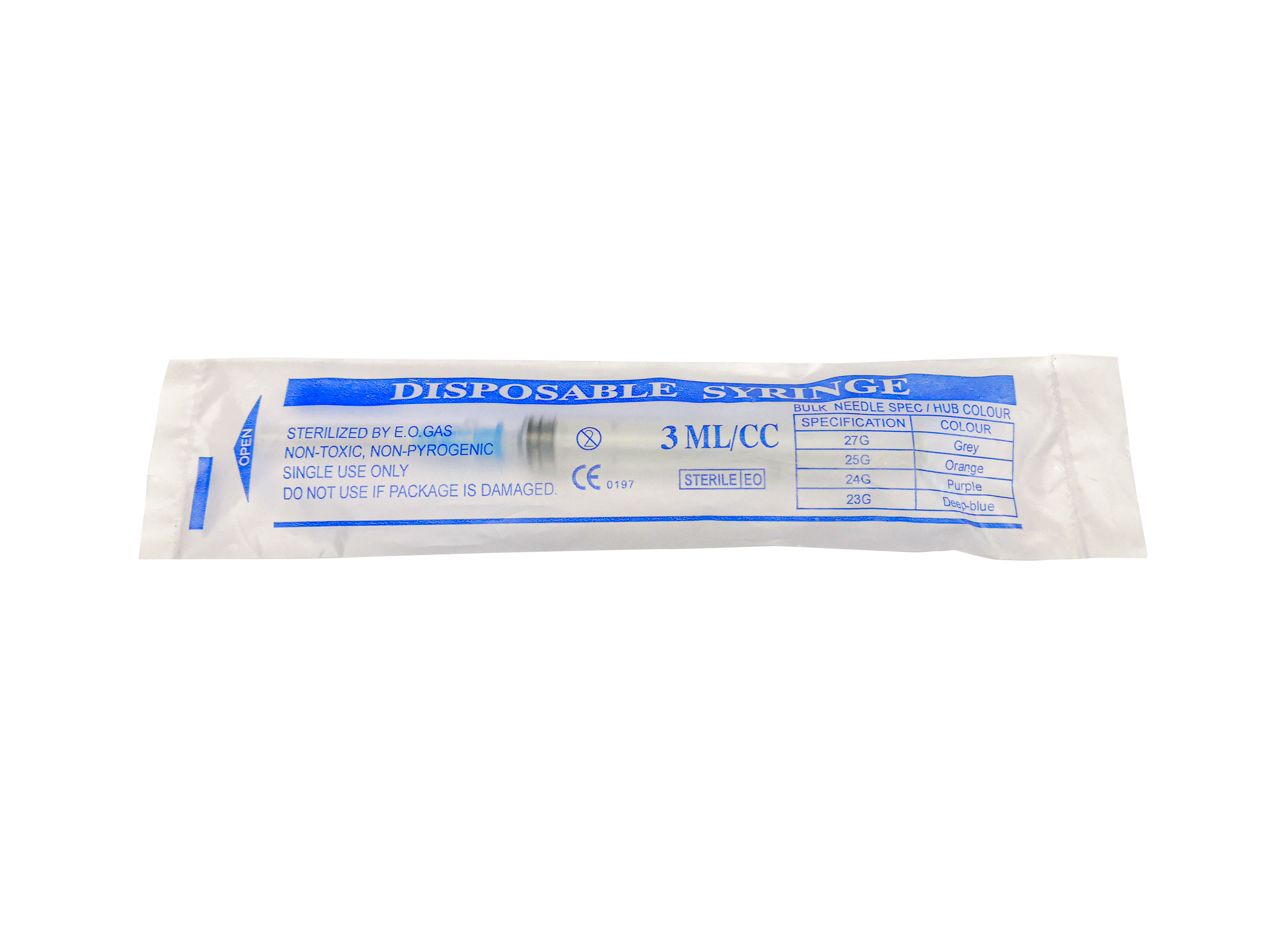 3ml Plastic Disposable Syringes Without Needles With Needle